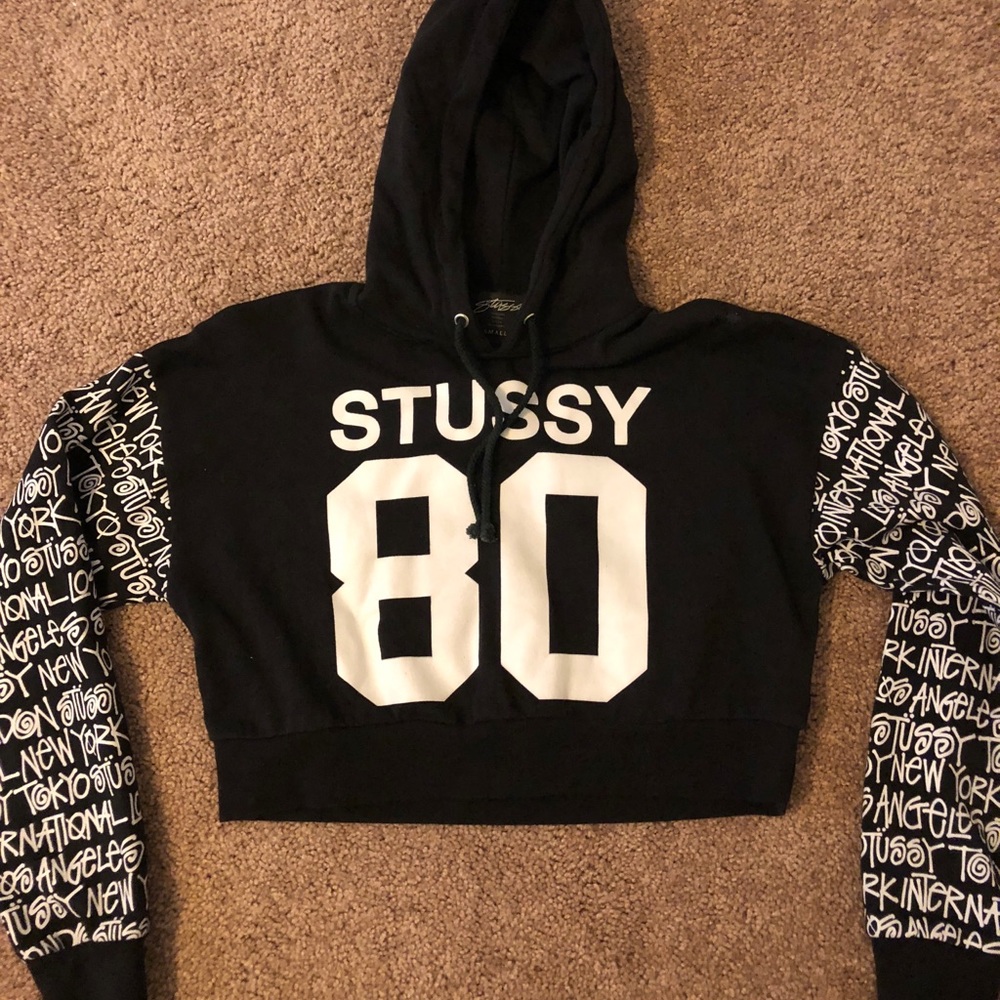 Stussy cropped hoodie